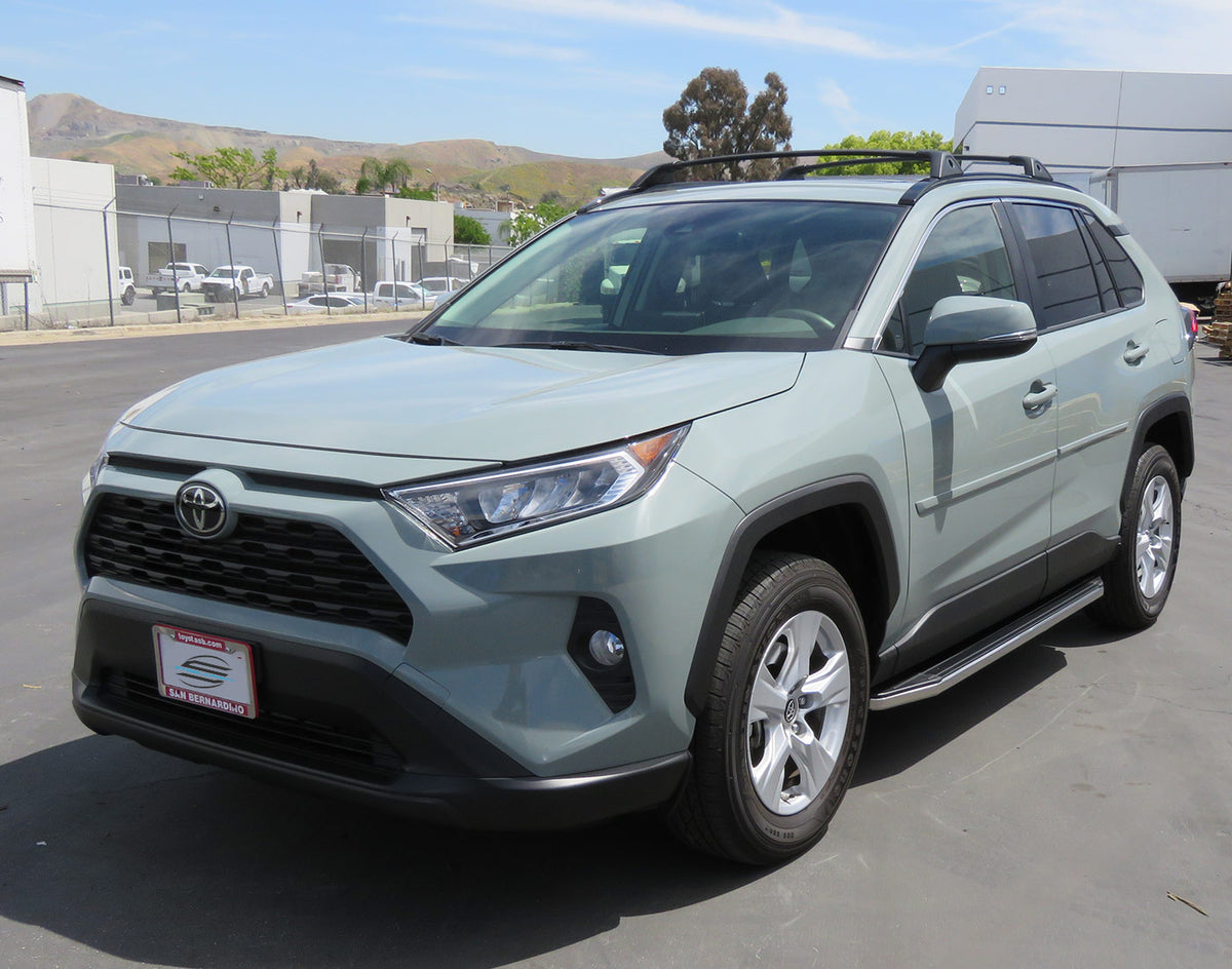 19-C RAV4 BLACK/STAINLESS TRIM STX100 RUNNING BOARDS 135190 - 135190