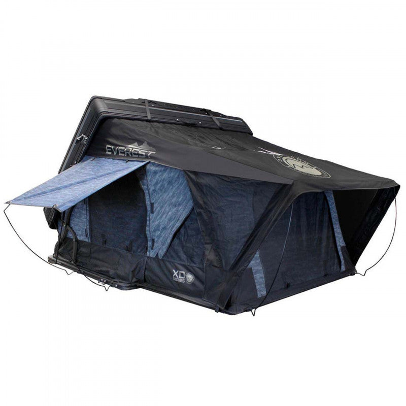 Overland Vehicle Systems XD Everest 4 - Cantilever Aluminum Roof Top Tent, 4 Person, Grey Body & Black Rainfly - 18489904