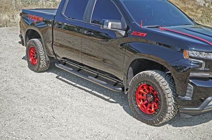 3" Round Black Steps 2019-2025 Chevy Silverado/GMC Sierra Crew Cab 3" Round Black Steps 202280 - 202280