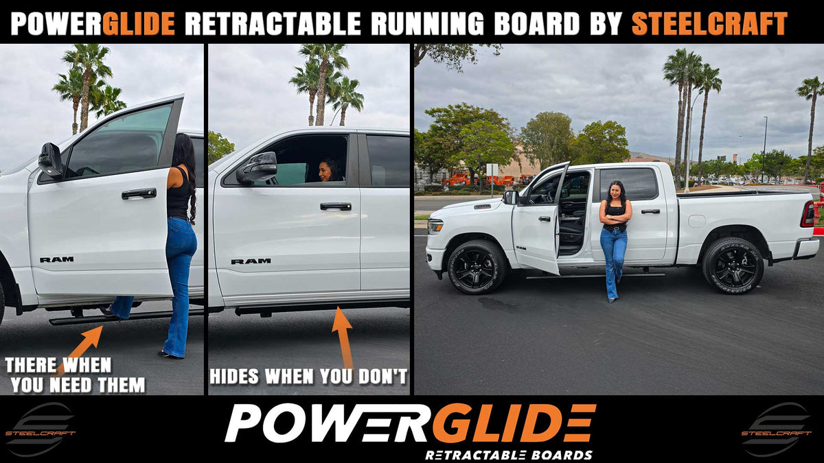 372380: Ram 1500 Quad Cab All trim levels(Incl. 19-23 TRX models) - Components: Box 1-SKU 323803KIT / Box 2- boards: SKU 323803 - 372380