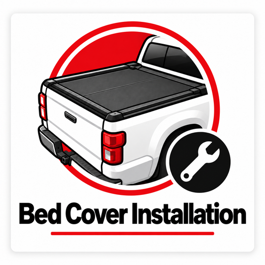 Truck bed cover installation service