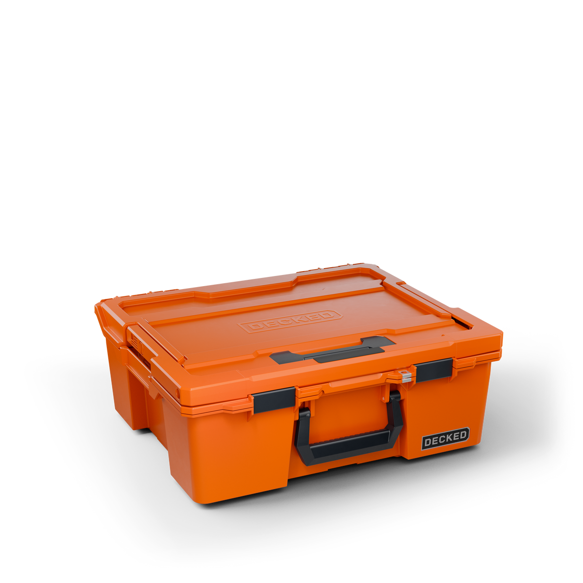 DECKED Accessories - Halfrack 32 - includes two (2) dividers - blaze orange with black latches - A0020-HRAK-ORG - A0020-HRAK-ORG image 2