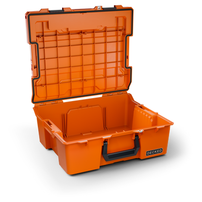 DECKED Accessories - Halfrack 32 - includes two (2) dividers - blaze orange with black latches - A0020-HRAK-ORG - A0020-HRAK-ORG image 6