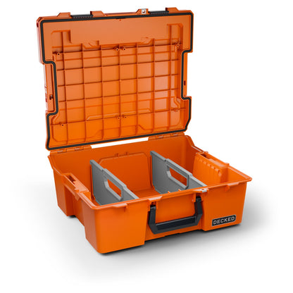 DECKED Accessories - Halfrack 32 - includes two (2) dividers - blaze orange with black latches - A0020-HRAK-ORG - A0020-HRAK-ORG image 5