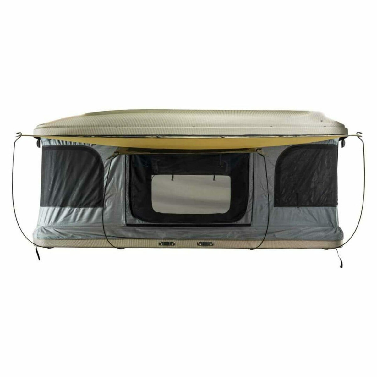 Overland Vehicle Systems HD Bundu 3 - Hard Shell Pop Up Roof Top Tent, 3 Person, Grey Body & Black Rainfly - 18199902