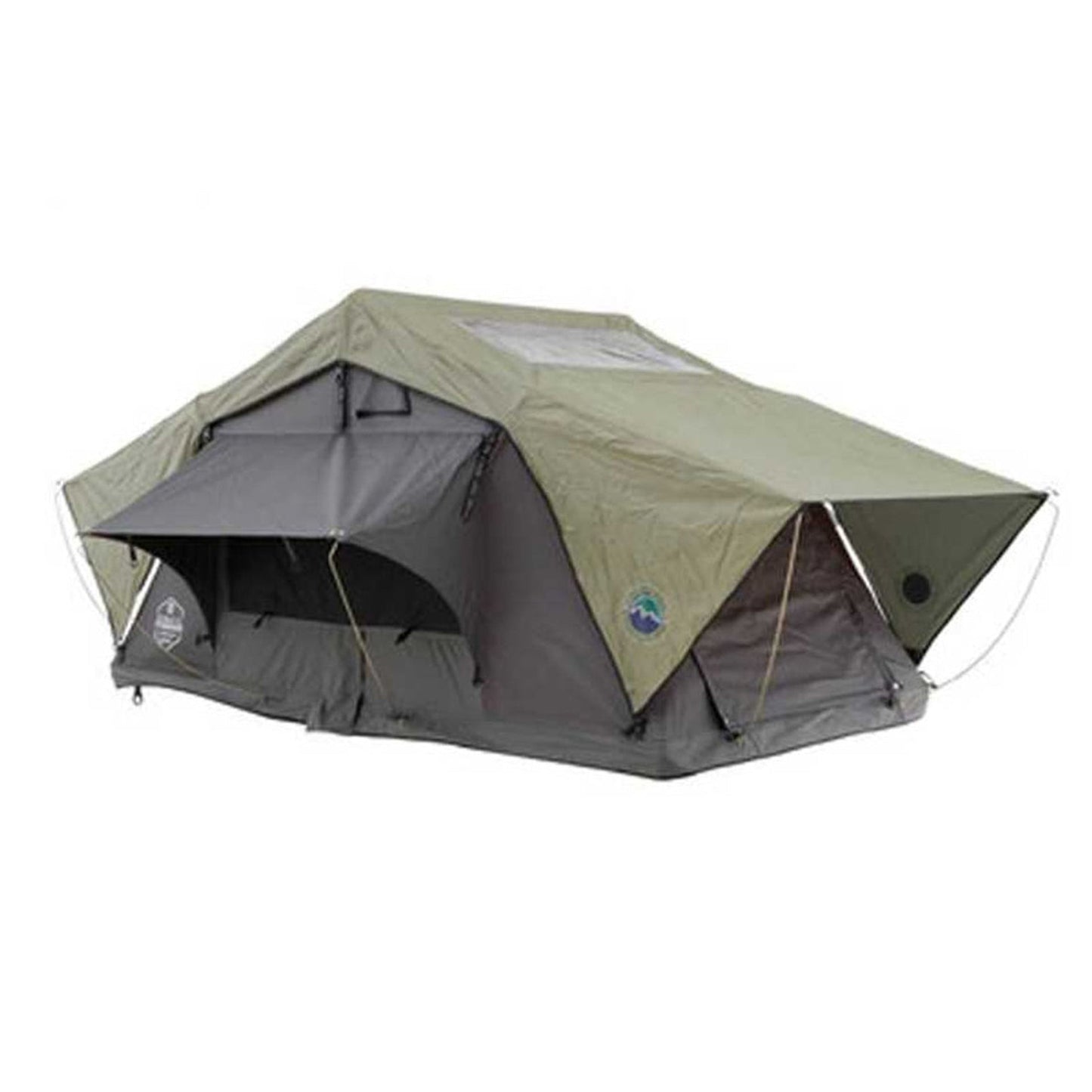 Overland Vehicle Systems HD Nomadic N3S - Soft Sided Roof Top Tent, 3 Person, Grey Body & Green Rainfly - 18439936