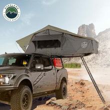 Overland Vehicle Systems HD Nomadic N4E - Soft Sided Roof Top Tent, 4 Person, Grey Body & Green Rainfly - 18349936