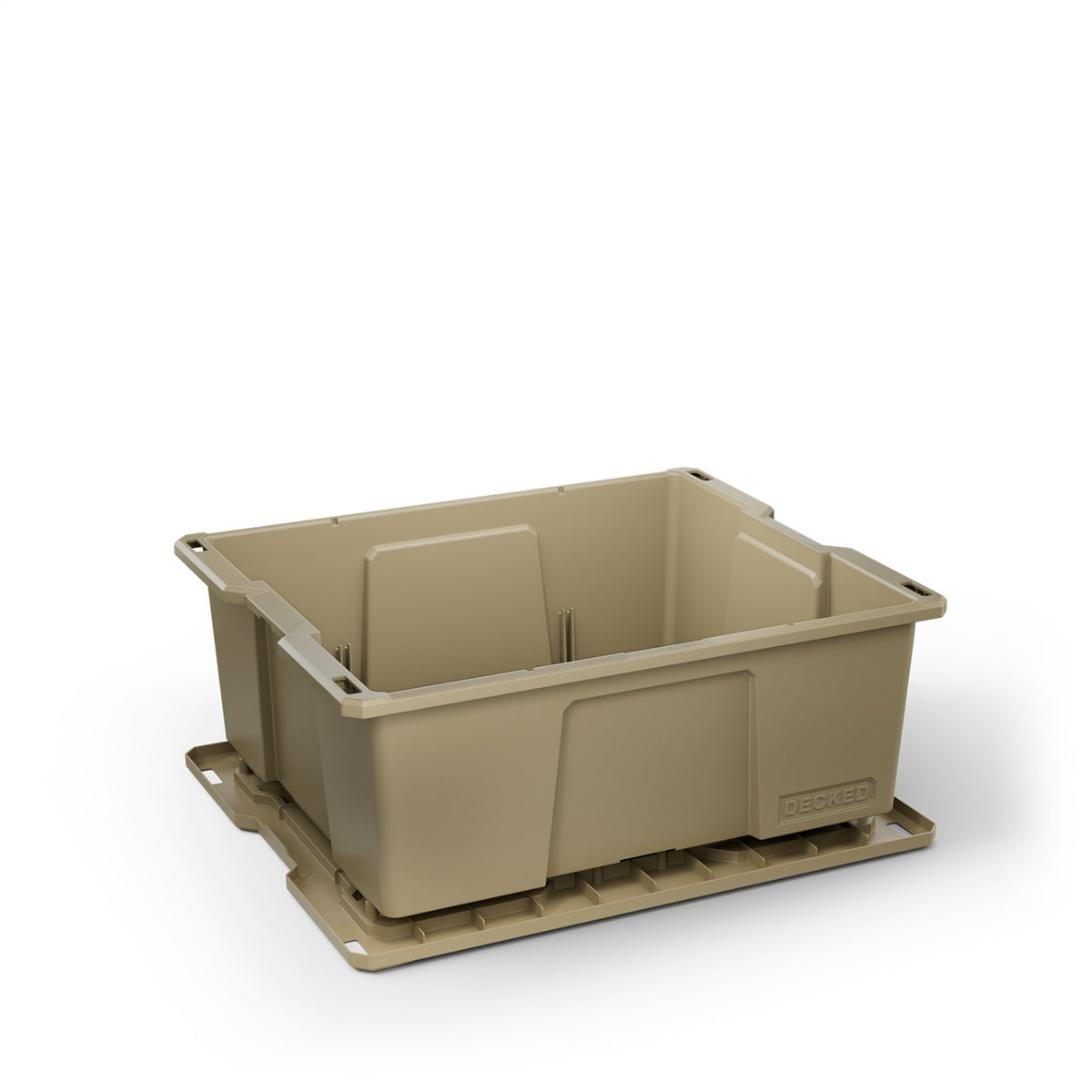 DECKED Accessories - Payloader 32 - D-co bin with snap on lid - A0041-DBIN-TAN - A0041-DBIN-TAN