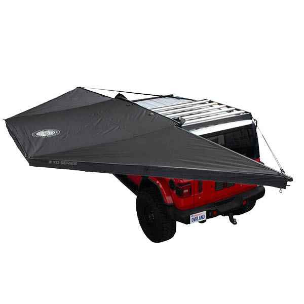 Overland Vehicle Systems - XD Nomadic 180 - Awning, Black Body, Black Trim & Black Travel Cover - No Brackets, No Hardware, No Accessories - 18069919