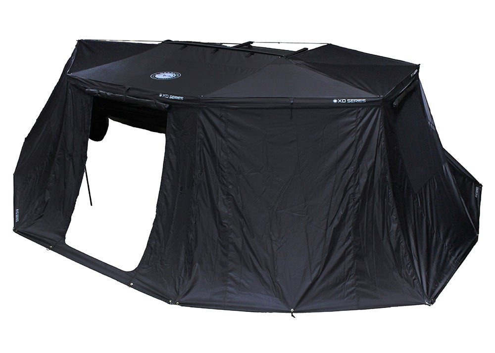 Overland Vehicle Systems XD Nomadic 270 - Awning, Lights, Black Out, Wall Kit, Driver Side, Black Body, Black Trim & Black Travel Cover - 19690009