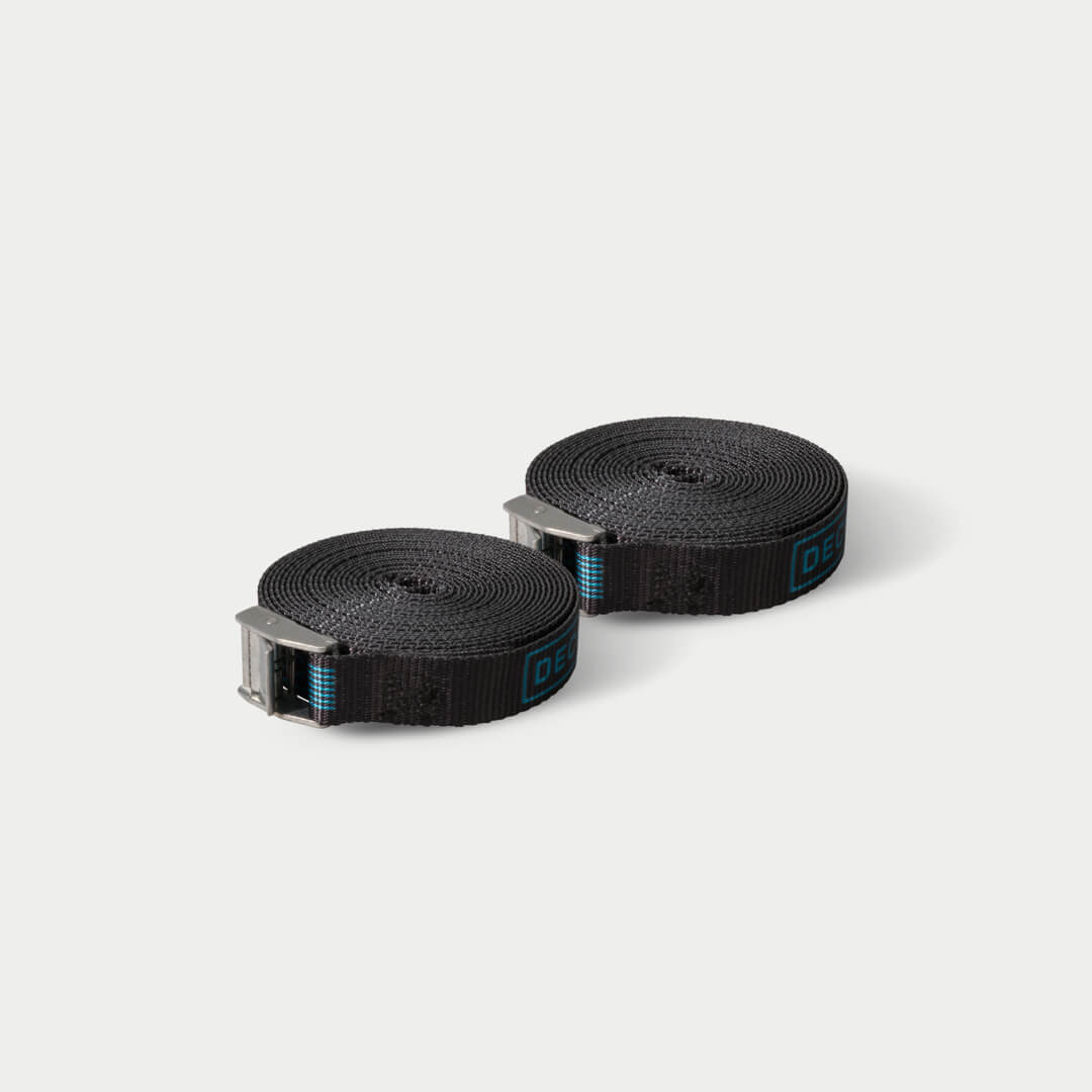 DECKED Accessories - Cam Straps - Standard rafting straps with DECKED logo - A0089-CSTP-BLK - A0089-CSTP-BLK image 2