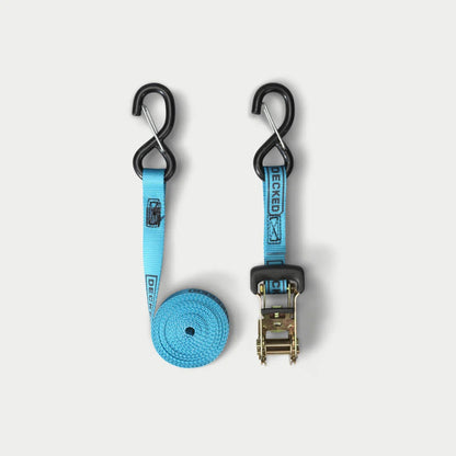 DECKED Accessories - Rachet Straps - standard ratchet straps with DECKED logo - Blue - A0088-RSTP-BLU - A0088-RSTP-BLU image 2
