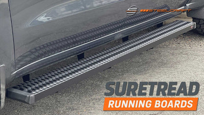 Steelcraft STX800 SureTread Running Boards: 2007-2018 Chevy Silverado/GMC Sierra Regular Cab